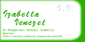 izabella venczel business card
